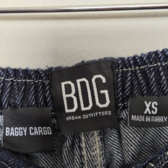 Urban Outfitters BDG Baggy Cargo Balloon Barrel Wide Leg Denim Pant Blue XS - Picture 11 of 16